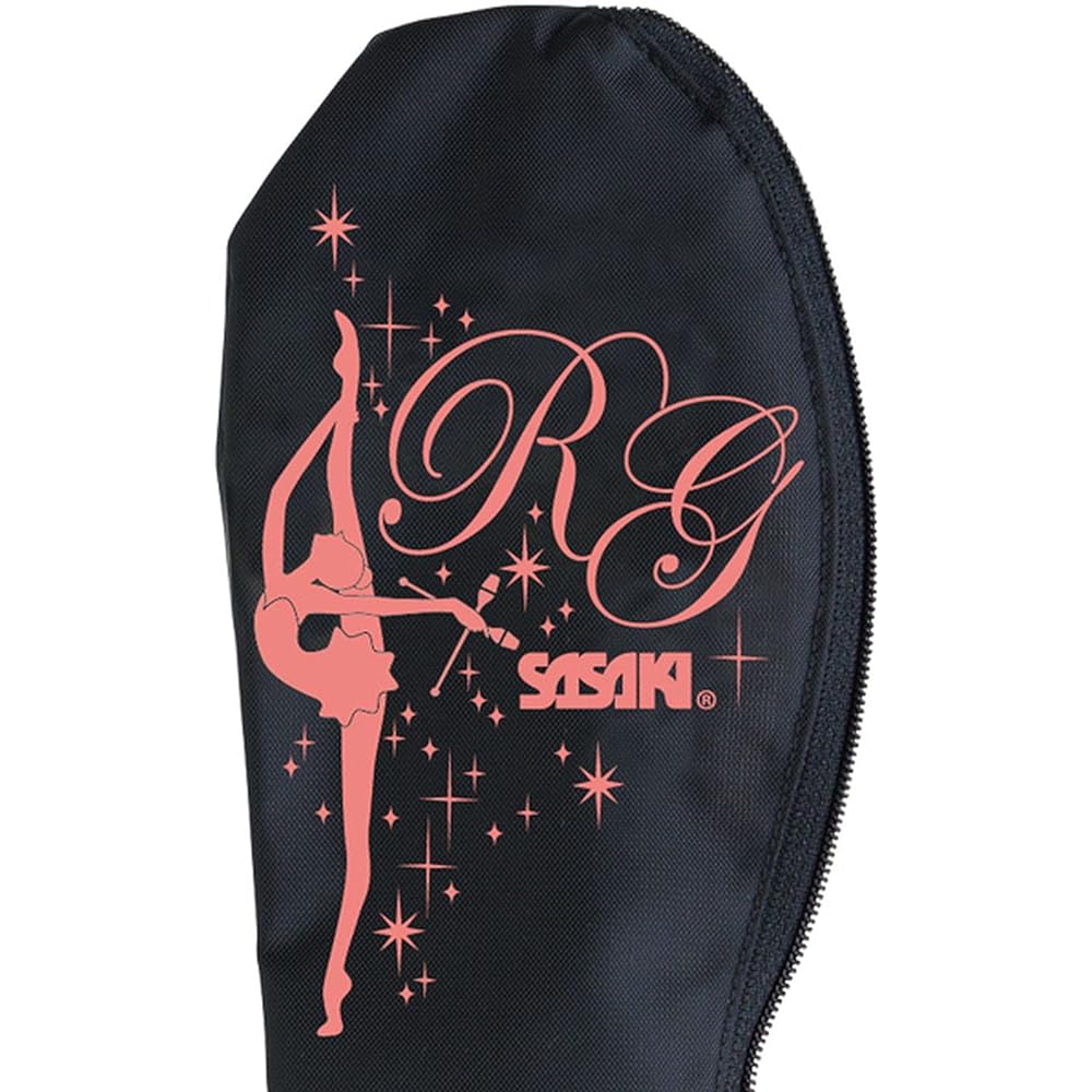 SASAKI Rhythmic Gymnastics Equipment Case R.G. Girl Club Case Black x Apricot AC-53