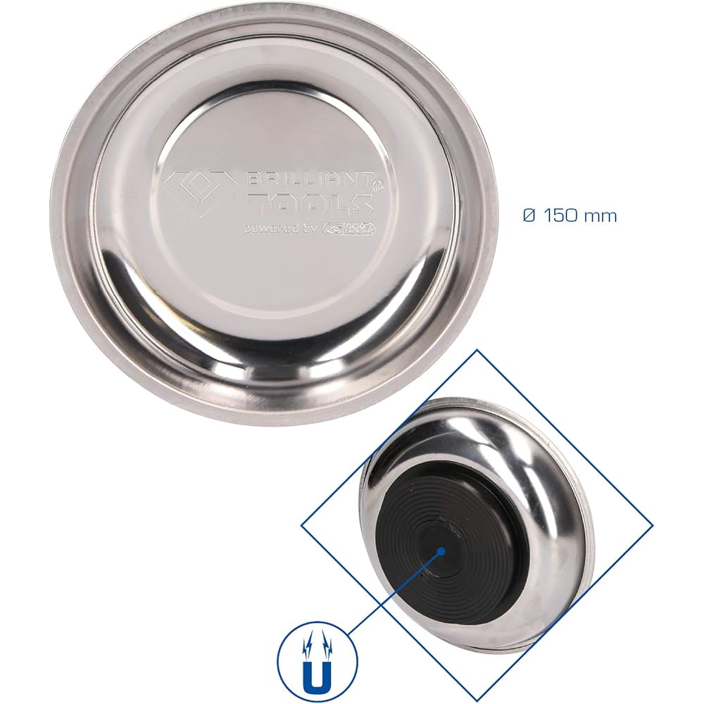 KS Tools Stainless steel magnetic tray/shell 15 cm BT691160