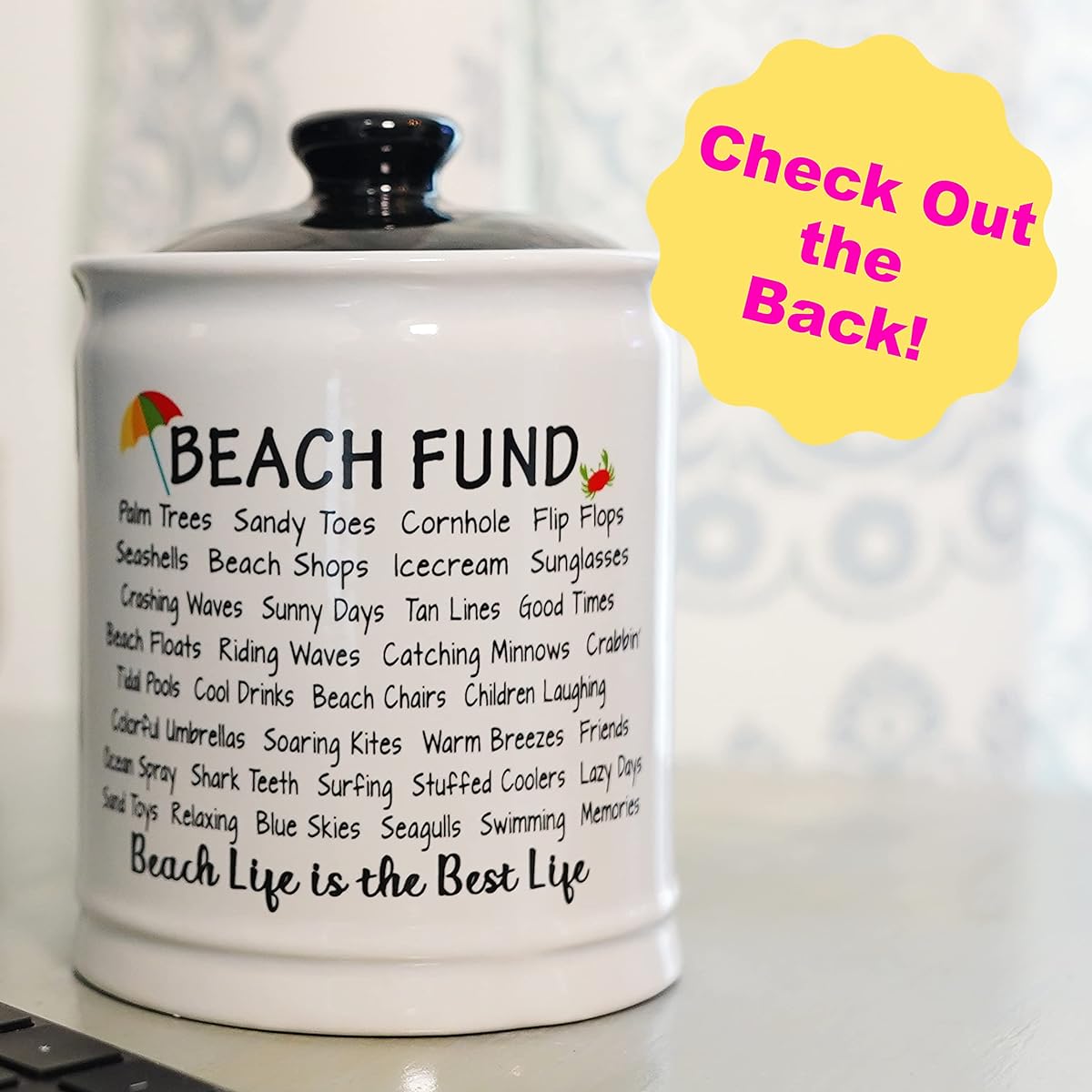 Cottage Creek Beach Fund Piggy Bank Beach Vacation Manager Beach Gift