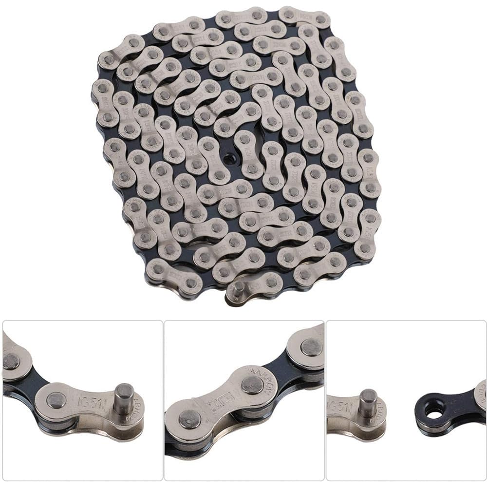 Sxhlseller Cycle Chain, Bicycle Chain, Durable 6-7-8 Speed Adjustable 6/7/8 Speed Flywheel Road Bike 18, 21, 24 Speed Mountain Bike for Mountain Bike