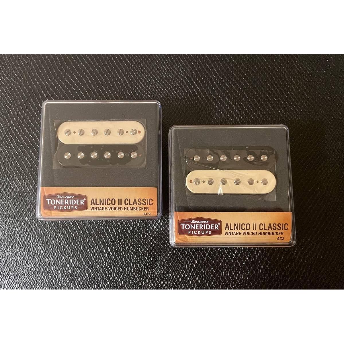 TONERIDER Alnico II Classic Humbucker Pickup Neck & Bridge Set Zebra UK Brand