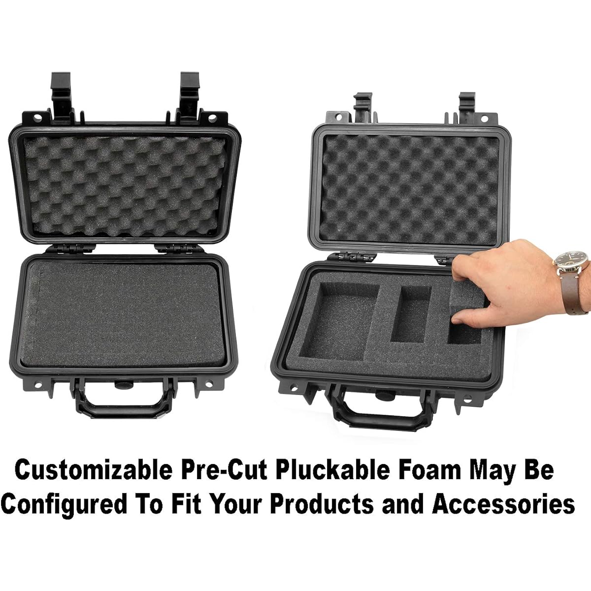 Casematix 12" Microphone Case Compatible with Podcast Vocal Microphones from Rode Procaster, Akg, Mxl, MAudio, Nady, Samson, Behringer, Shure and More