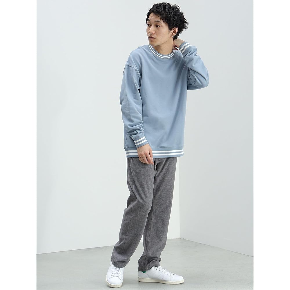 [Beams Heart] Sweat Rib Border Sweatshirt Men's