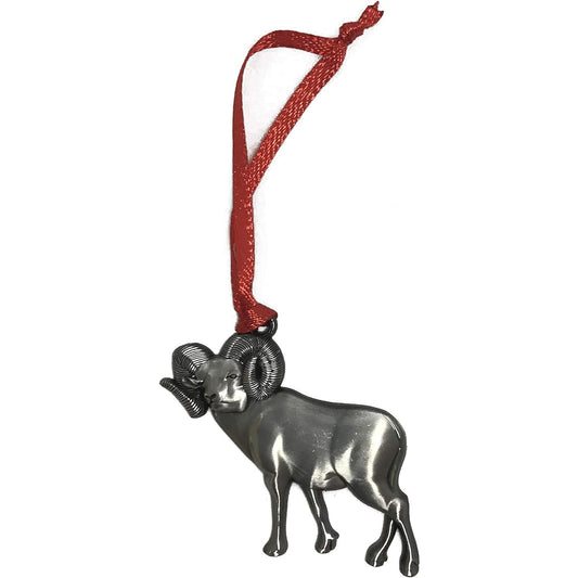 Wolf Sheep Christmas Ornament Pewter Charm Decoration Travel Souvenir Lamb Animal Nature Theme Miniature Ornament