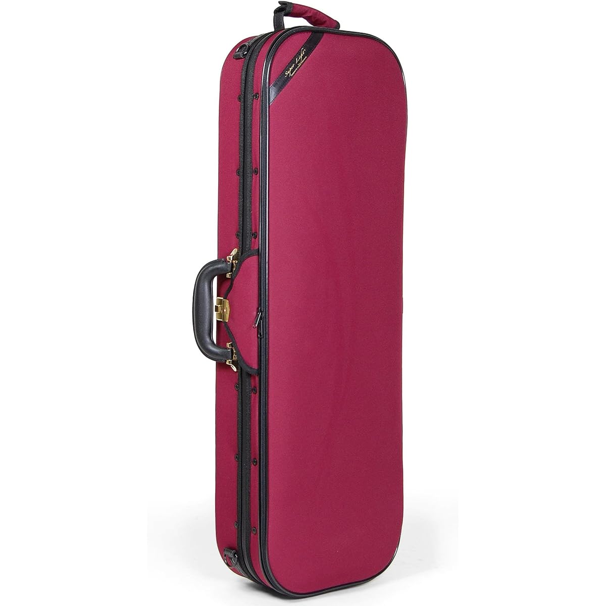 Super Light Oblong Violin Case (Square Type) Burgundy
