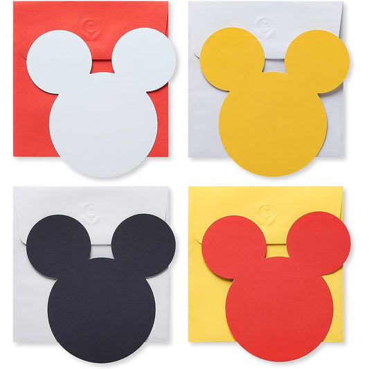 American Greetings Blank Cards with Envelopes, Mickey Mouse, 100 Count