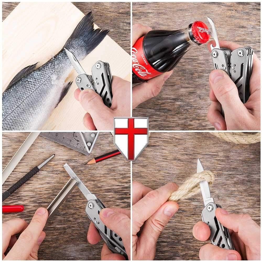 zmart Swiss Army Knife Multi Tool EDC Outdoor Camping Pliers Wire Cutter Knife Pliers Screwdriver Bottle Opener File Swiss Army Knife Outdoor Survival Tool Multi Tool