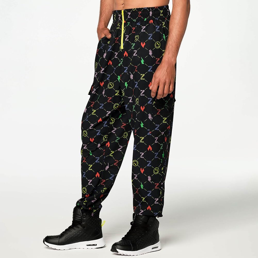 [ZUMBA WEAR] Track Pants High Waist Fitness Print Pattern Z1B000217
