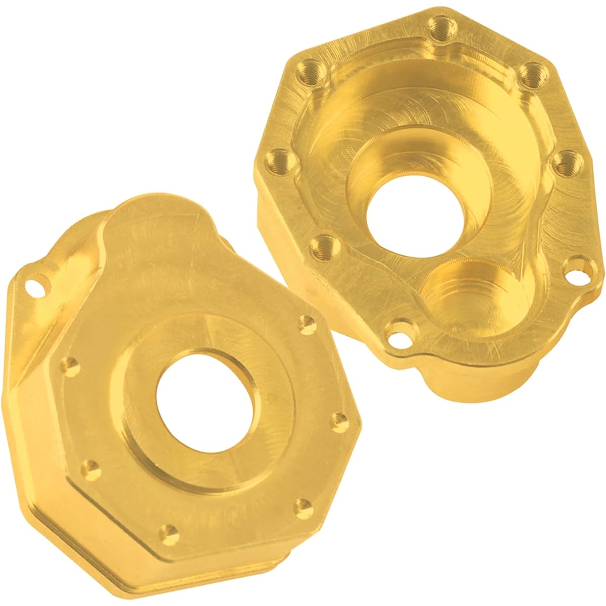 ShareGoo Heavy Duty Brass Steering Knuckle Portal Cover Steering Carrier Counterweight Compatible with Traxxas TRX4 1/10 RC Crawler Car