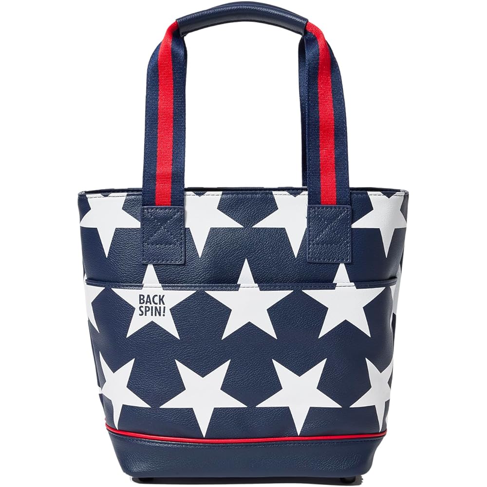 BACK SPIN! STAR CART BAG Backspin Star Star Pattern Cart Bag Synthetic Leather