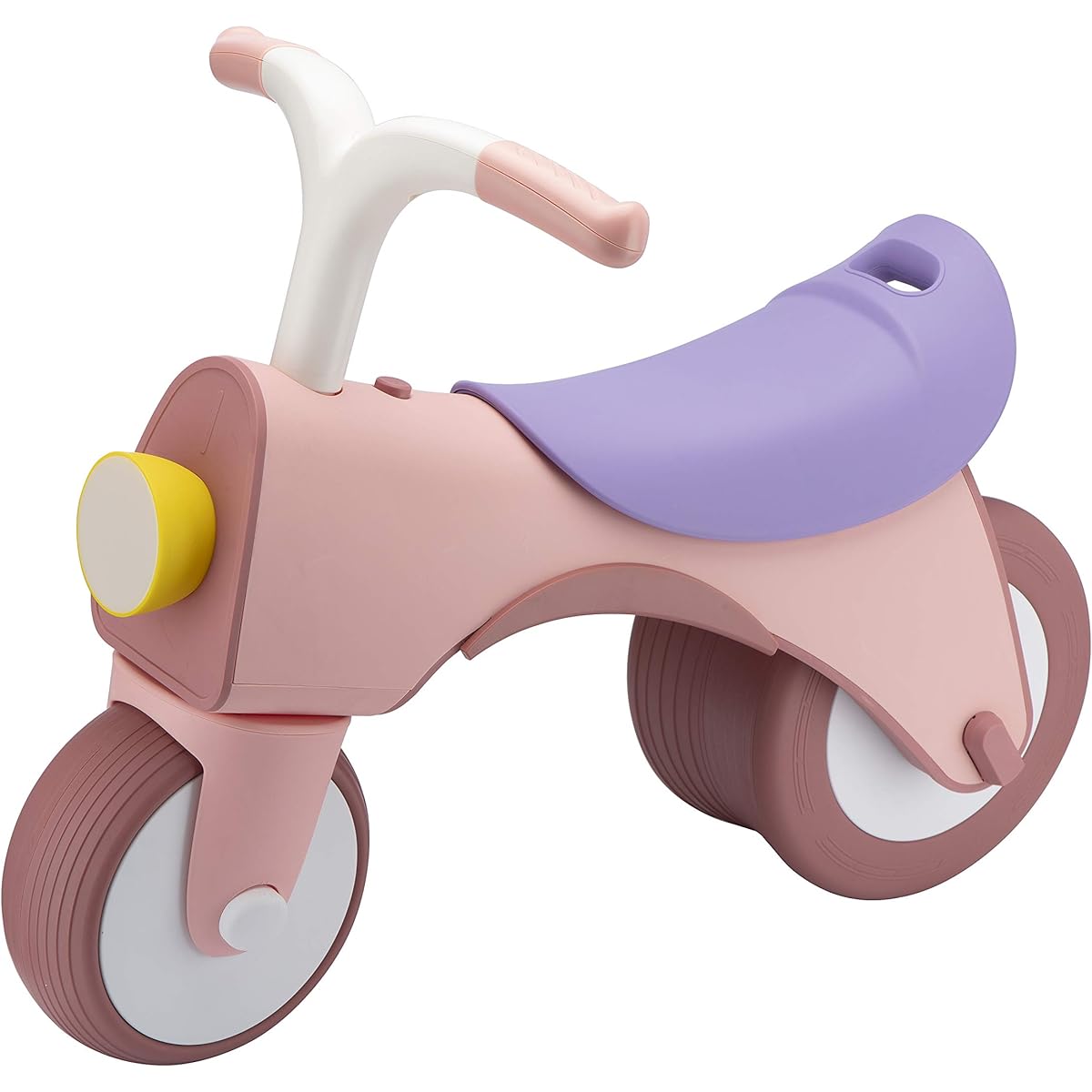 Tinone Cute Baby Toddler Infant Balance Bike Bicycle 12-36 Months No Pedal Ride On Toy Indoor Outdoor 1 Year Old Boy Girl First Birthday Gift Balance Car with Music and Lights (Pink)
