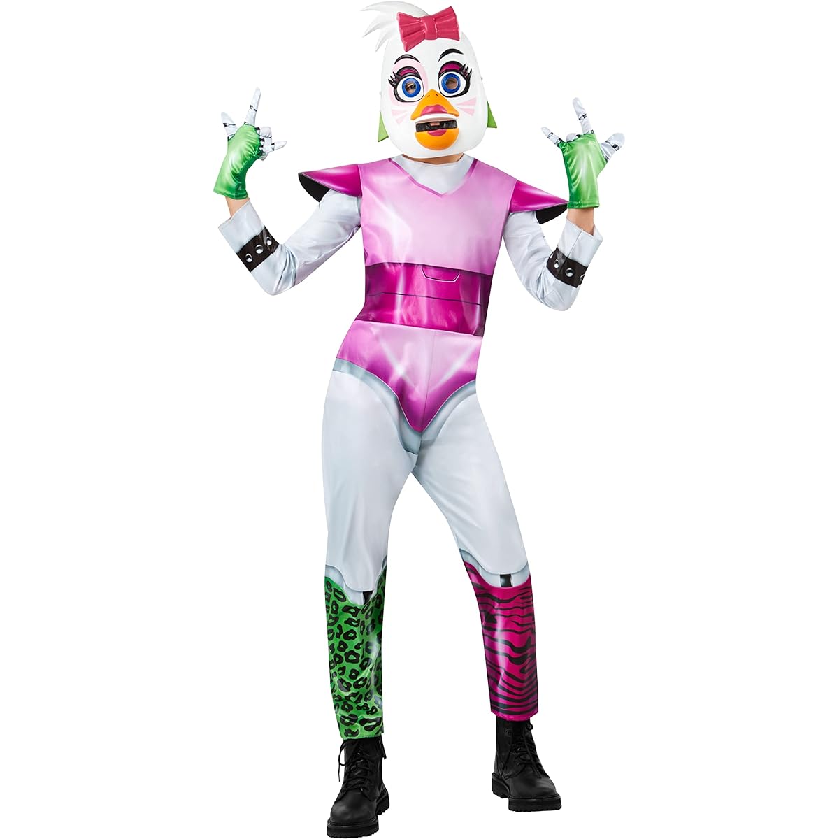 Rubie's Child's Five Nights at Freddy's Glamrock Chica Costume, as shown, M