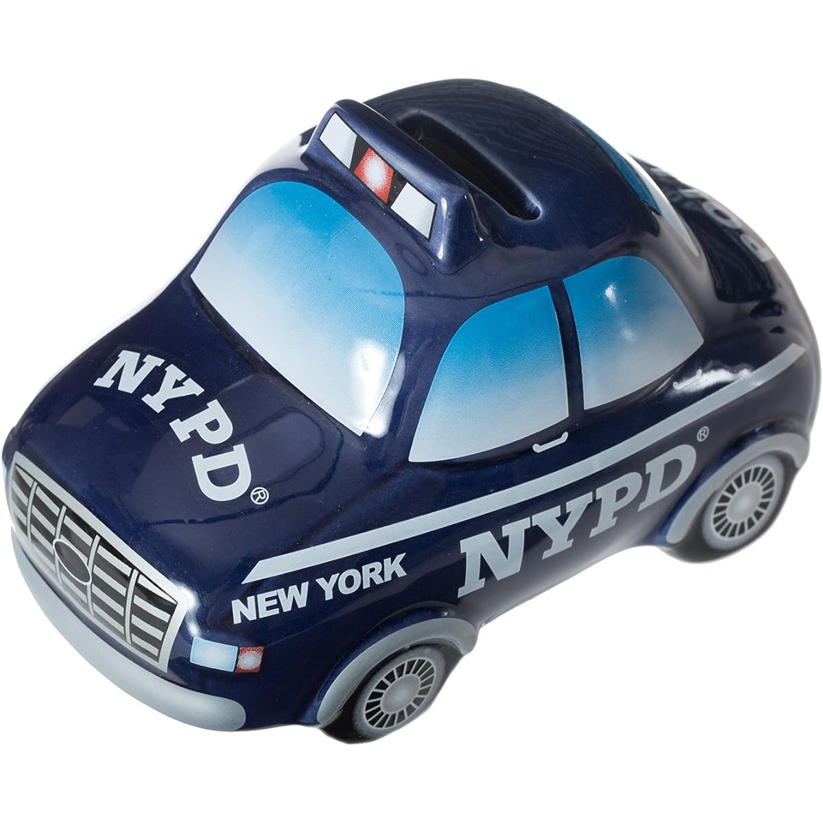 NYPD Ceramic Piggy Money Bank - Officially Licensed New York Police Department by Artisan Owl