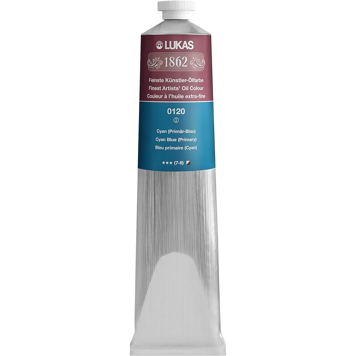 LUKAS 1862 Oil Colour 200 ml Tube - Cyan Blue (Primary)