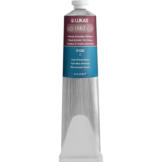 LUKAS 1862 Oil Colour 200 ml Tube - Cyan Blue (Primary)