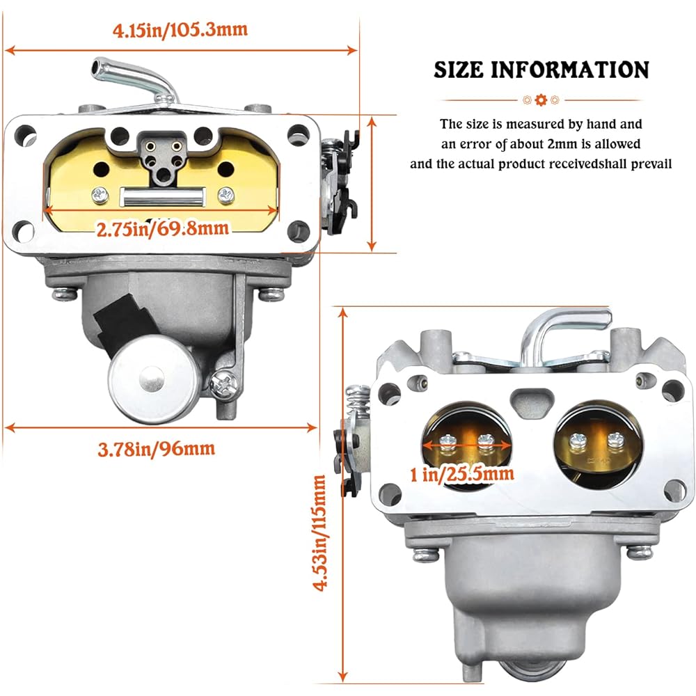 15004-1010 Carburetor Carburetor Replacement for Kawasaki FH721V FH641V FH661V FX850V 22 HP Engine 15004-7024 15004-0757 15004-1005 15004-0763 1503-7094