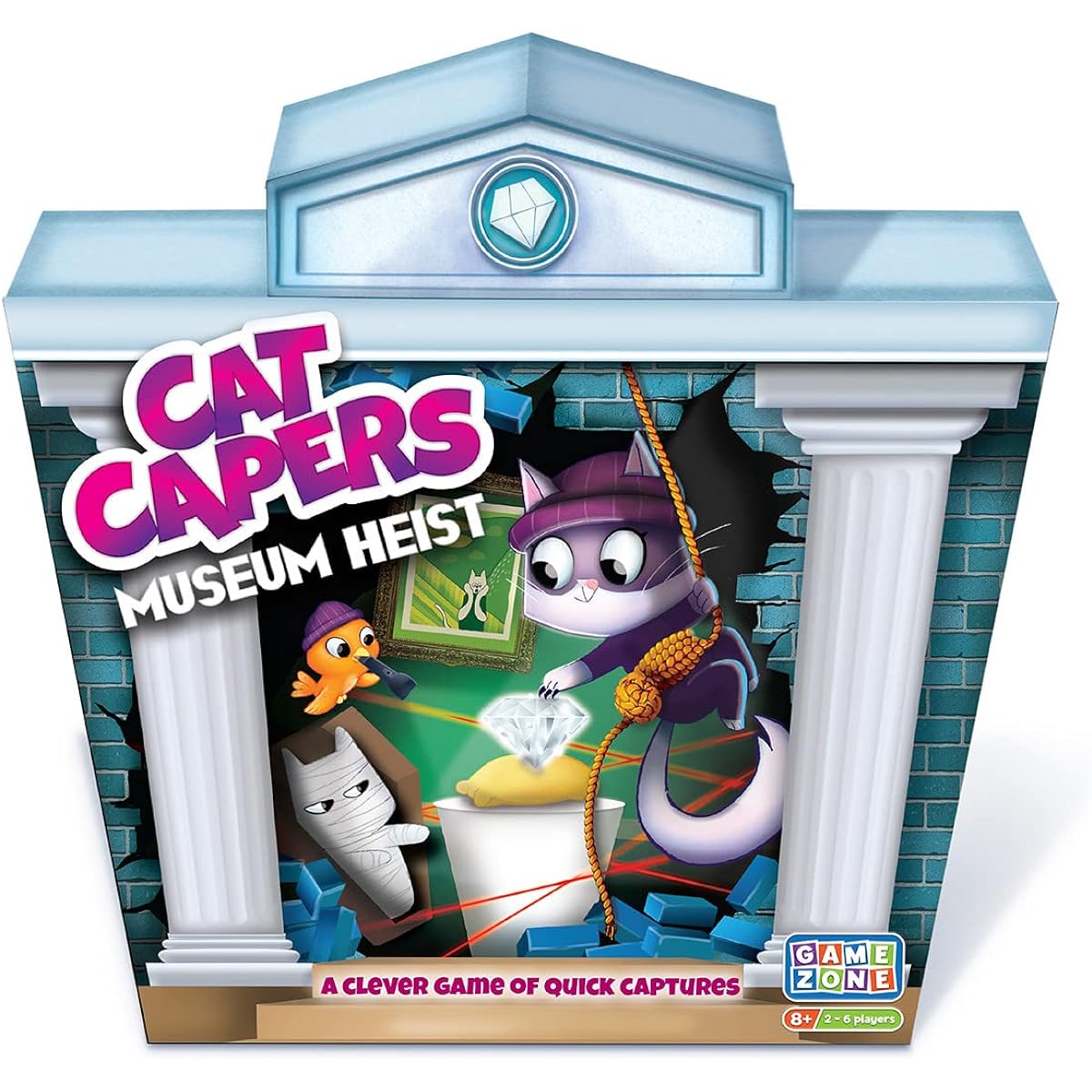 Game Zone Cat Caper - A fun, family-friendly card game for ages 8 and up - perfect for developing reflexes and quick thinking skills