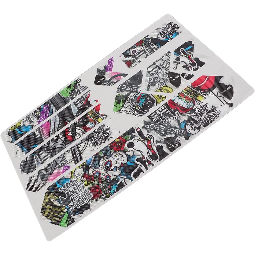 Frame Protection Sticker Road Bike Discoloration Resistant Bicycle Frame Sticker No Adhesive Residue Bike Frame Protection Tape Reusable Impact Resistant 3D Scratch Resistant