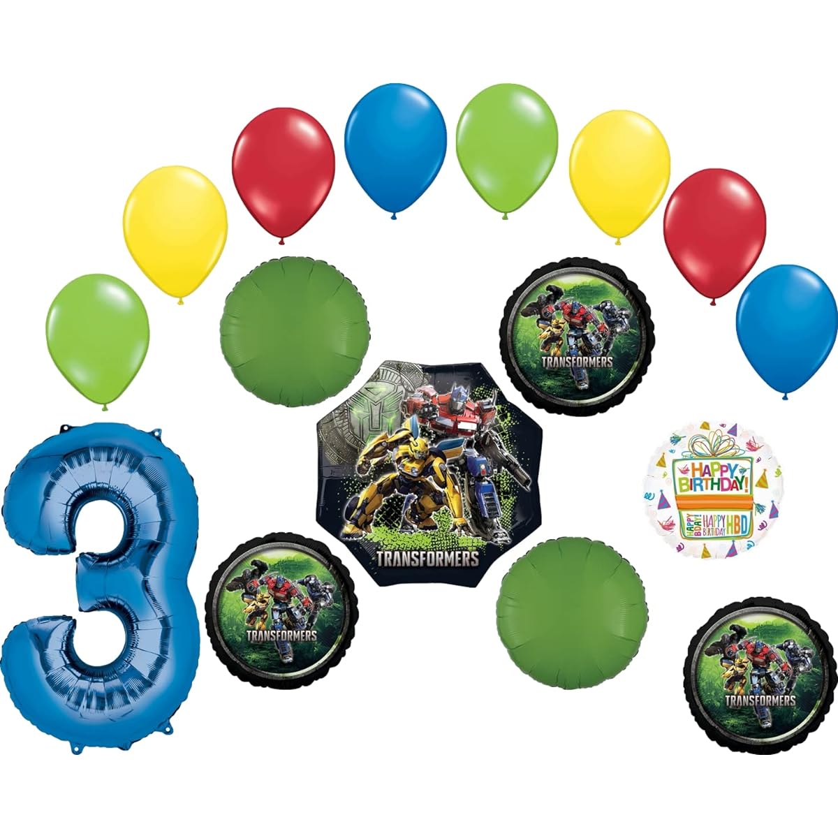 Mayflower Products Ultimate Transformers 3rd Birthday Party Supplies Balloon Decorations
