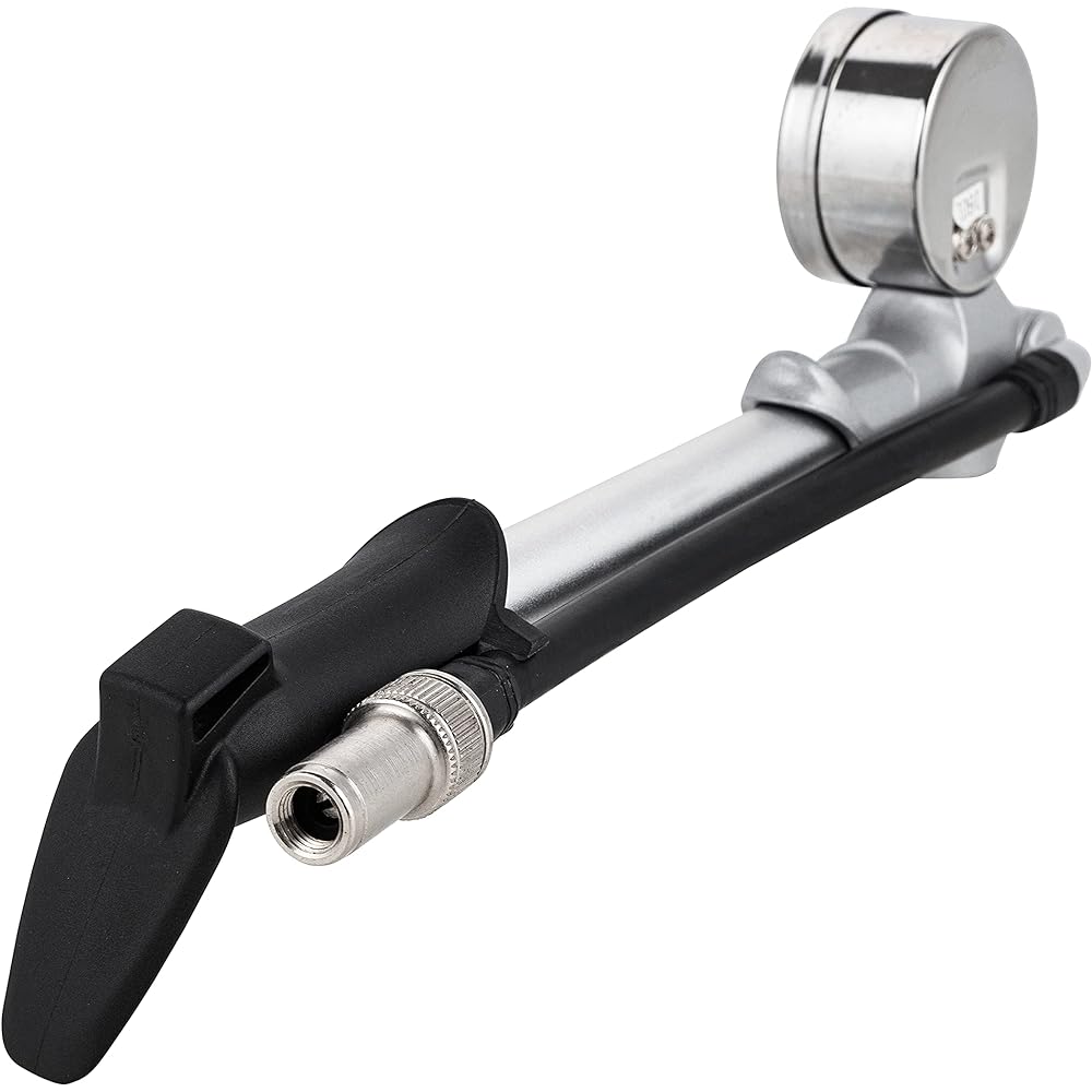 ALPHA MOTO High Pressure Air Shock Pump up to 300 psi for Harley Davidson Suzuki Yamaha Honda Kawasaki Mountain Bike Fork & Rear Suspension Work Schaefer with Air Valve