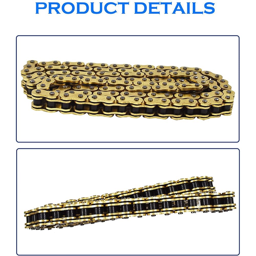 Labwork Drive Chain Gold Color with O-Ring 525-120 Suzuki Honda Kawasaki ATV Motorcycle 525 Pitch 120 Link