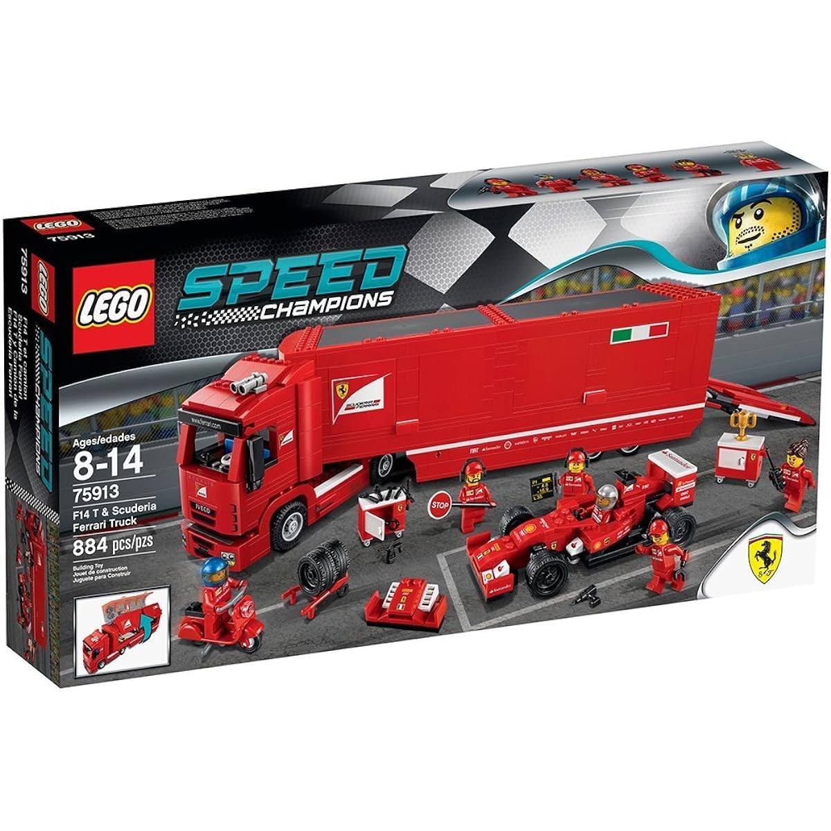 LEGO Speed Champions F14 T & Scuderia Ferrari Truck 75913
