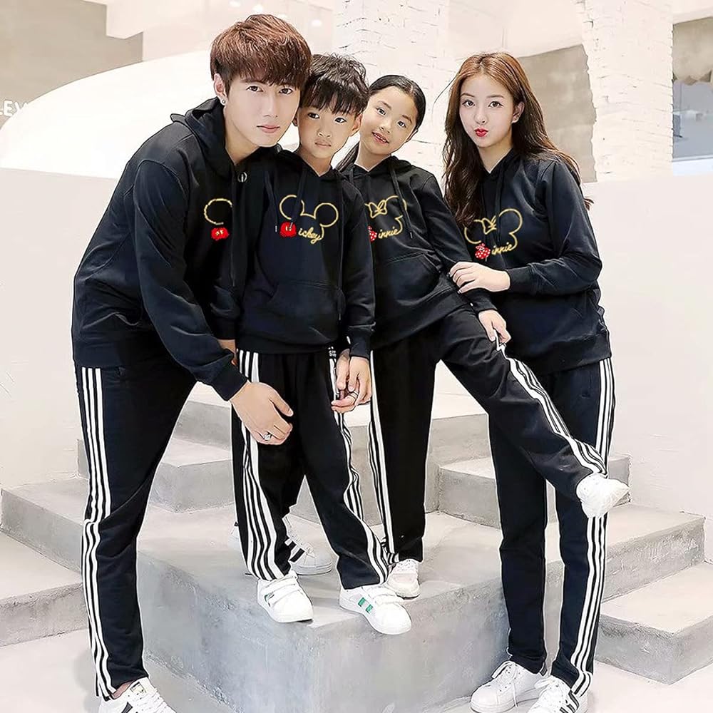 [Stuihort] [Next day delivery] Parent-child matching hoodie, cute, stylish, couples, matching, creative design, sweatshirt, cute hoodie, parent-child clothing, popular, casual, Korean style, tops, pullover, boys, girls, dads, moms, spring, autumn, winter