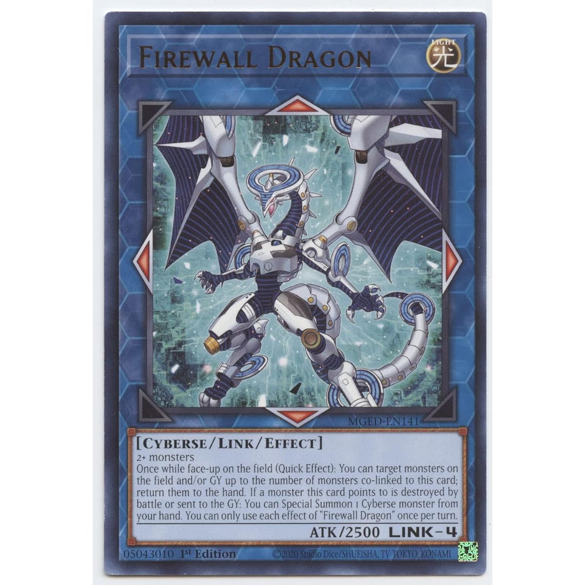 Firewall Dragon (Teal Original Art) MGED-EN141 Rare 1st Edition
