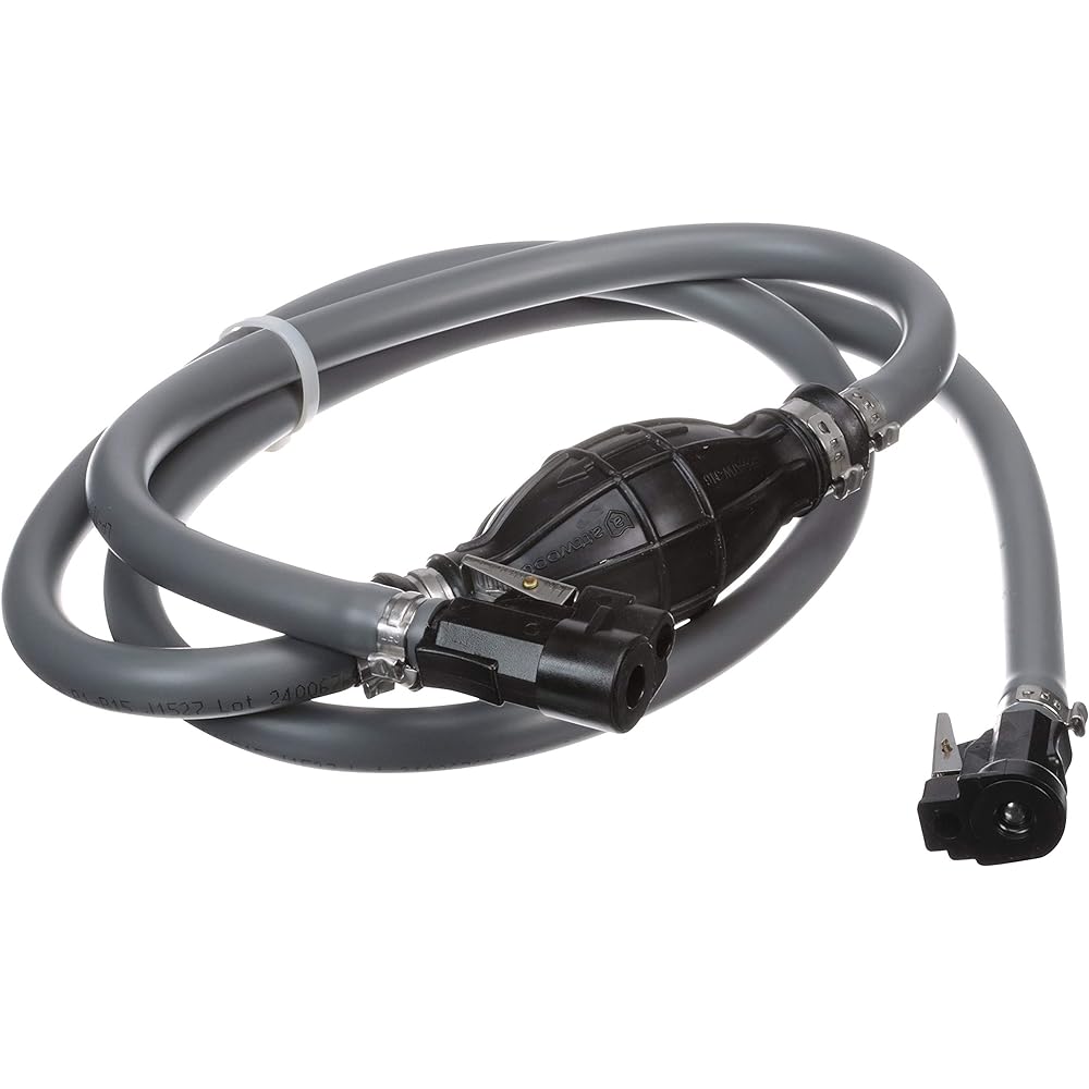 Seachoice Low Penetration Fuel Line Kit with High Output Primer Bulb, Mercury 3/8" X 7'