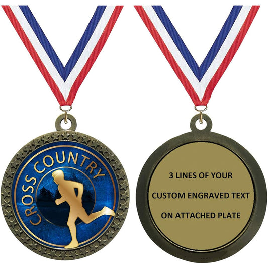 Express Medals 1-50 Packs Crucifix Country Gold Medals Trophy Awards with Customized Text LD212-EG20