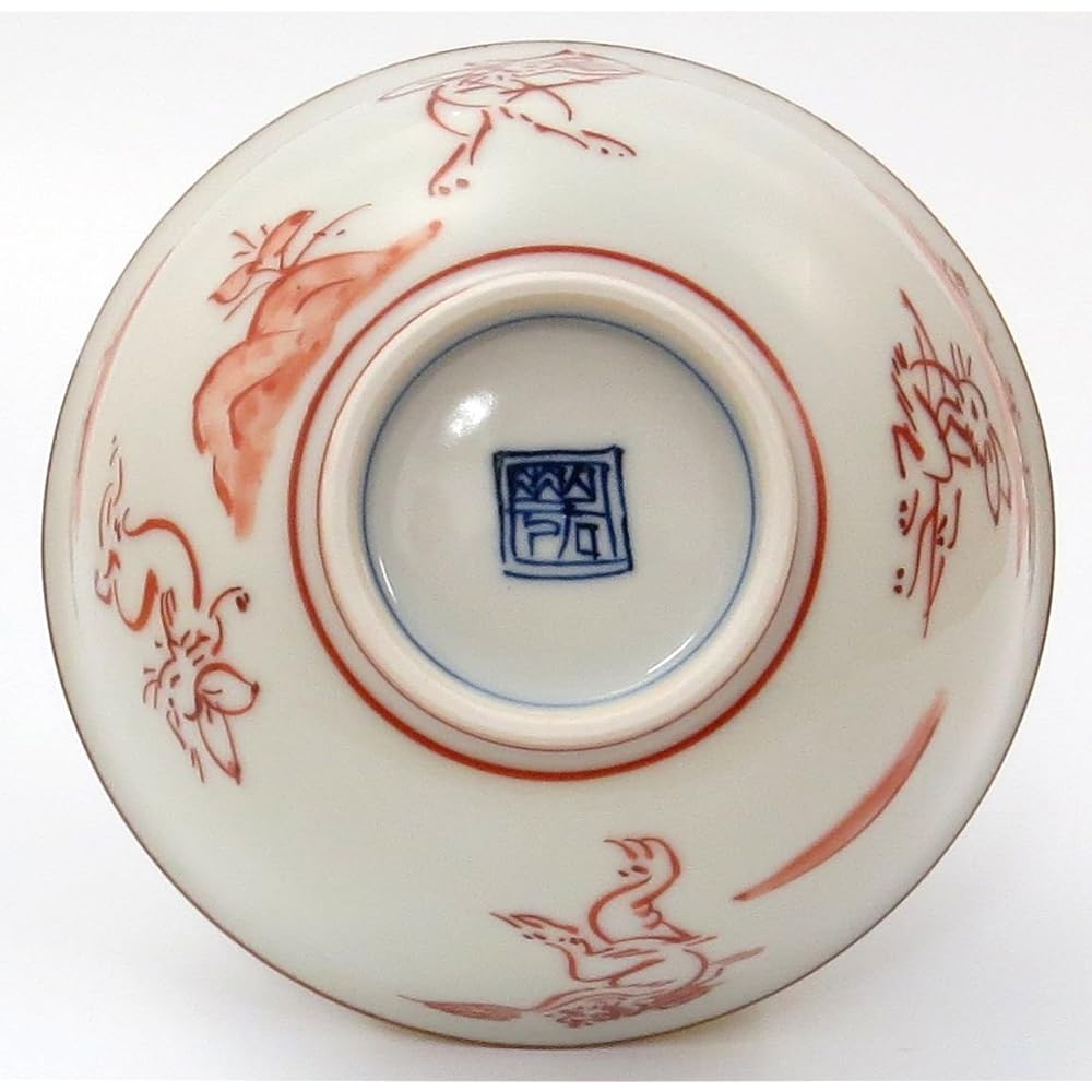 Kyo-yaki Kiyomizu-yaki Iwakagama Chazuke Small Takazanji (Red) B4-10 Small