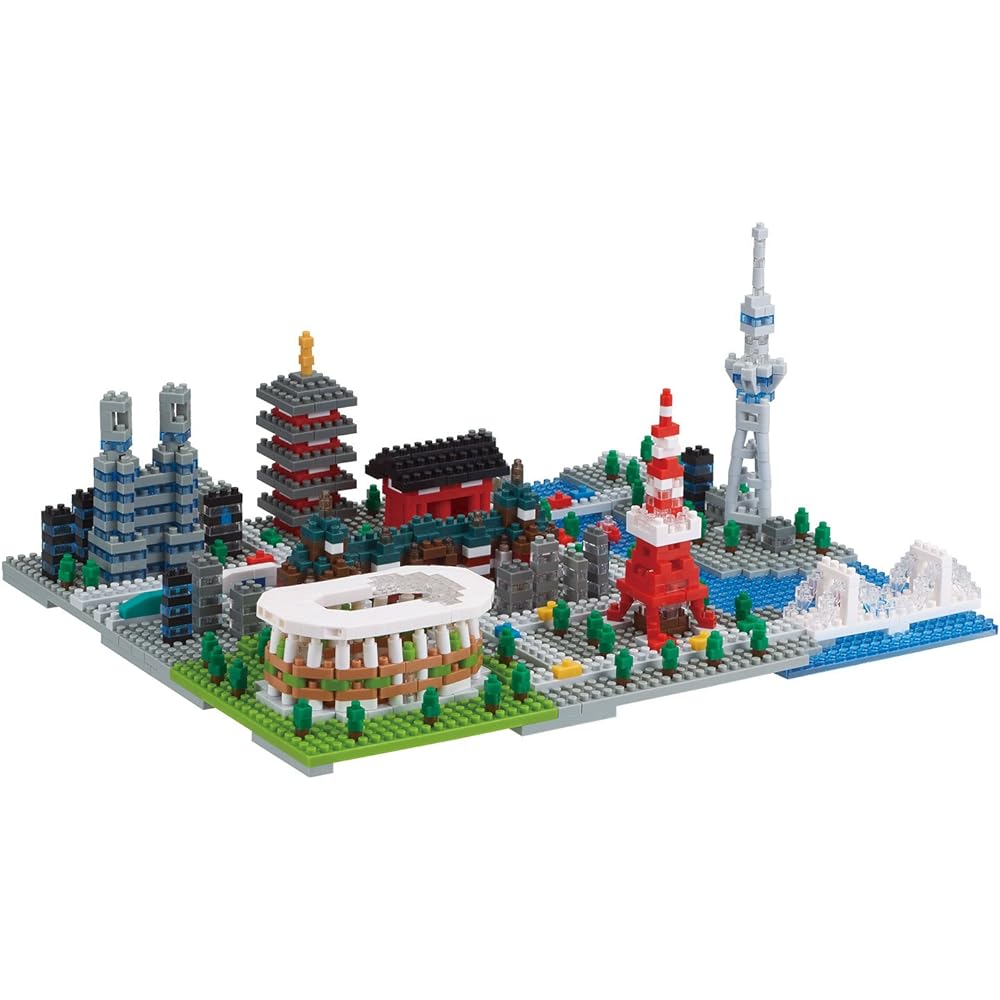 Nanoblock Tokyo NB-040 & Nanoblock exclusive tweezers NB-019 [Set purchase]