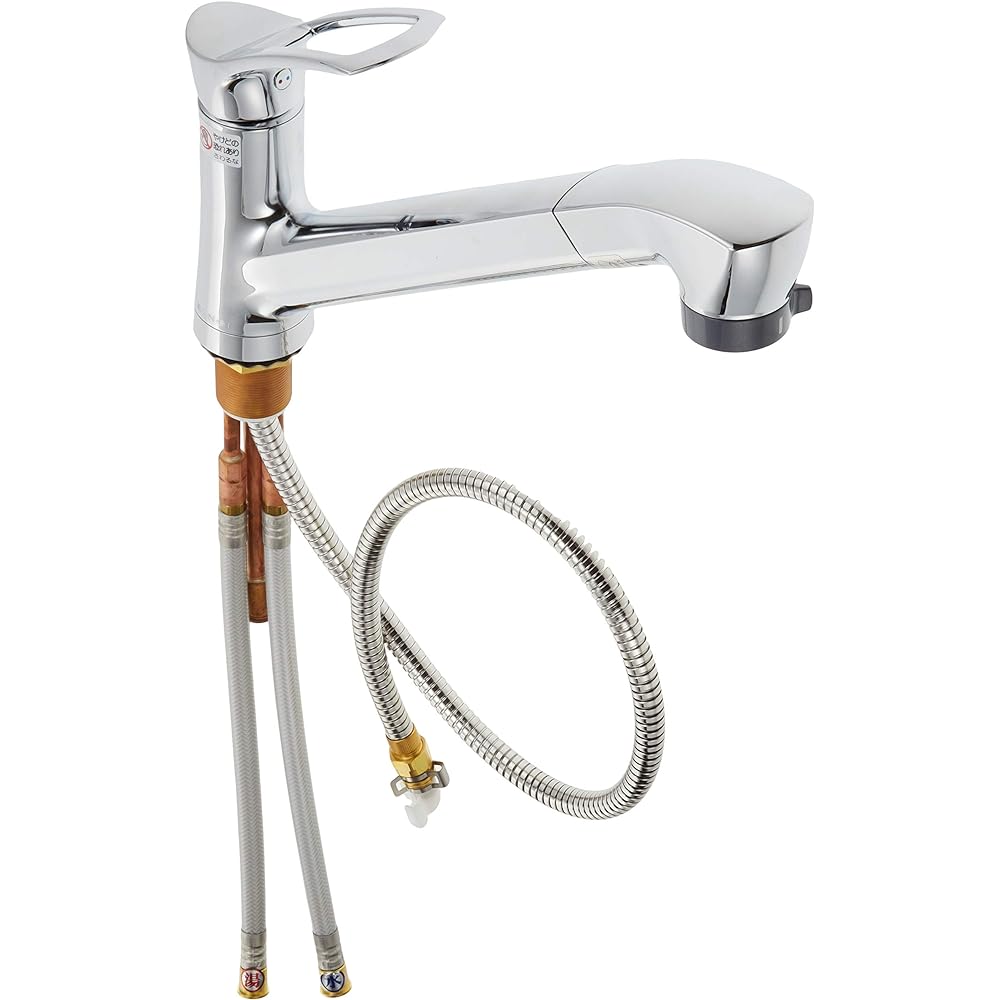 SANEI Design Faucet Series [COULE] Single One Hole Spray Mixing Faucet for Kitchen K87120JV-13