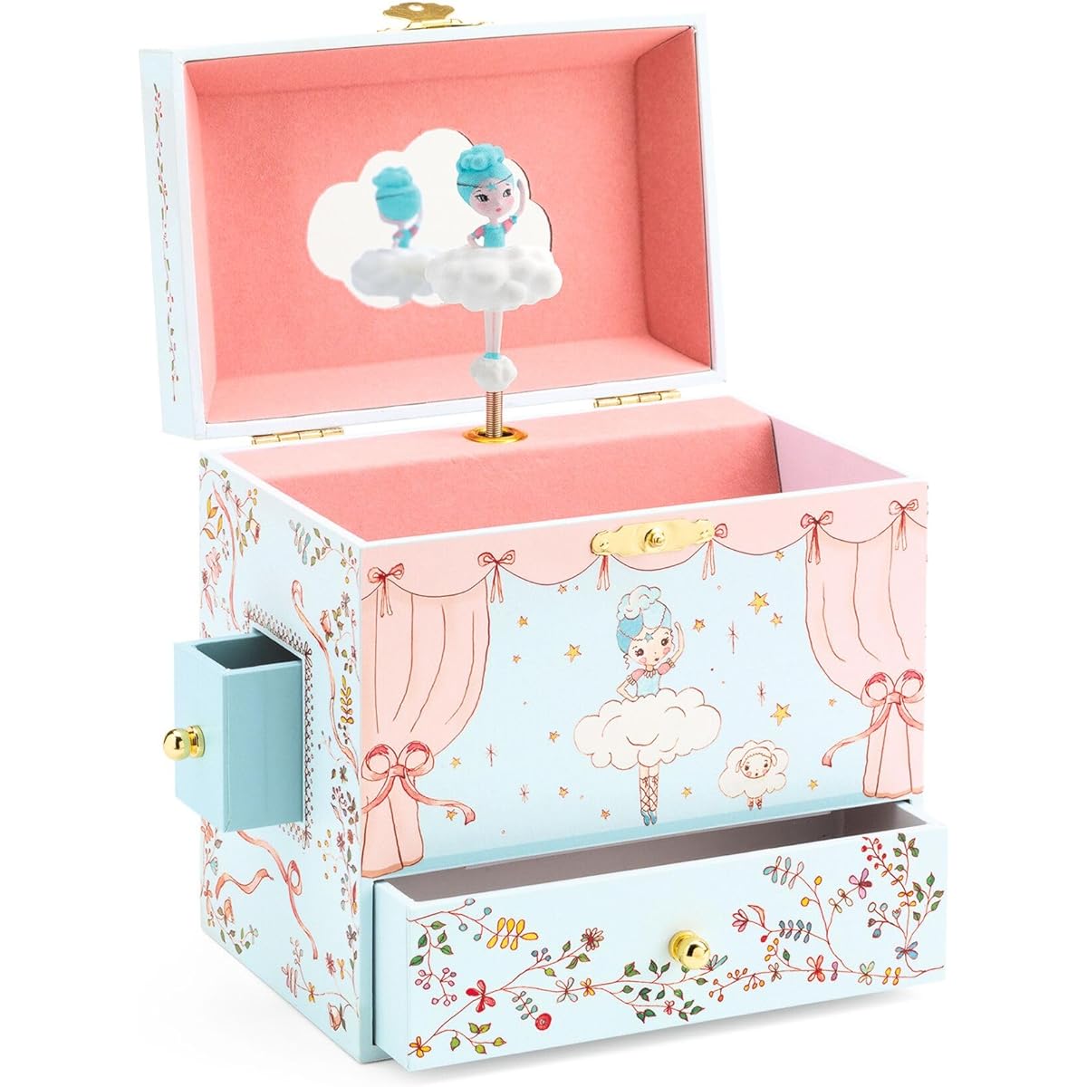 DJECO Ballerina Stage Wooden Treasure Box