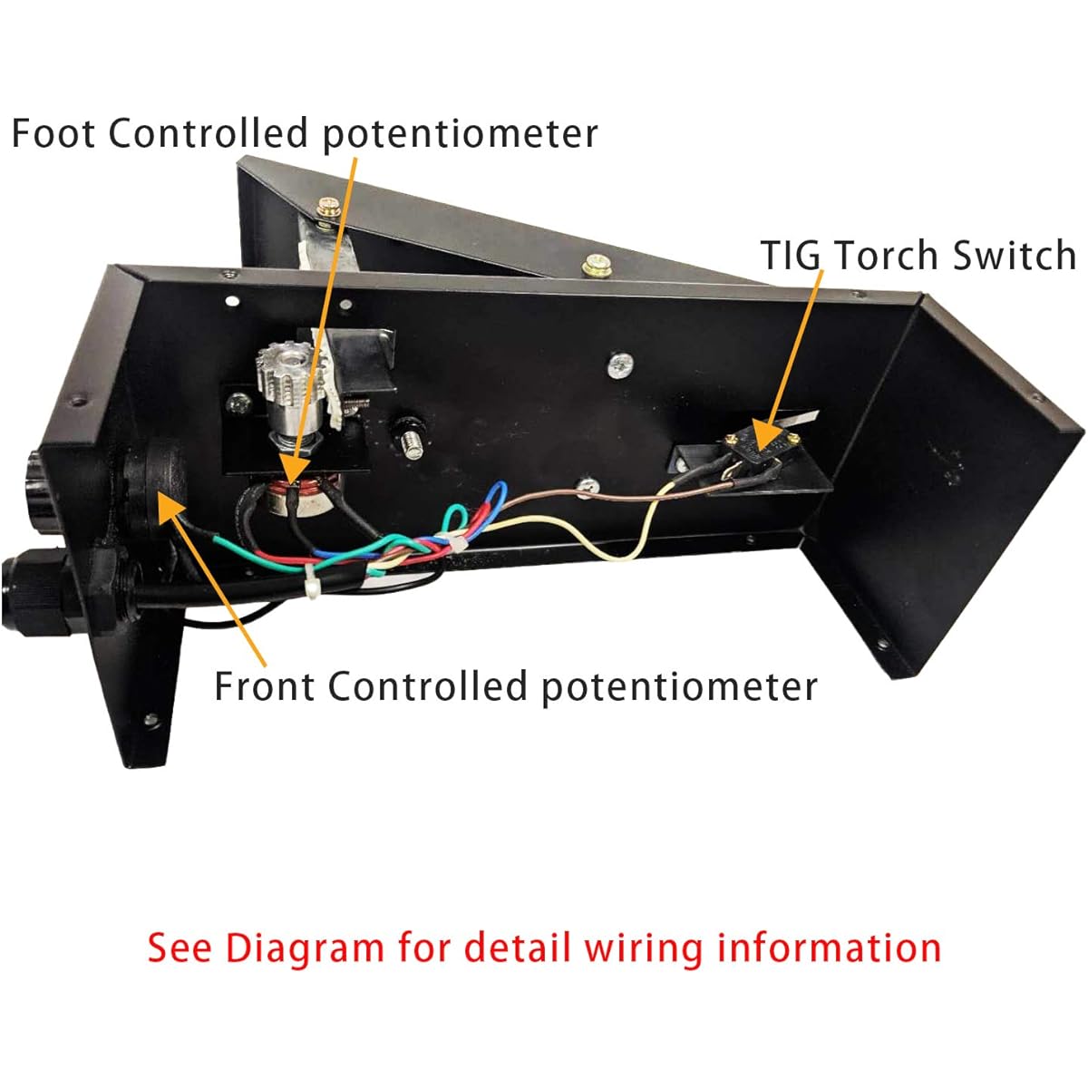 Foot pedal controller for Stahlwerk