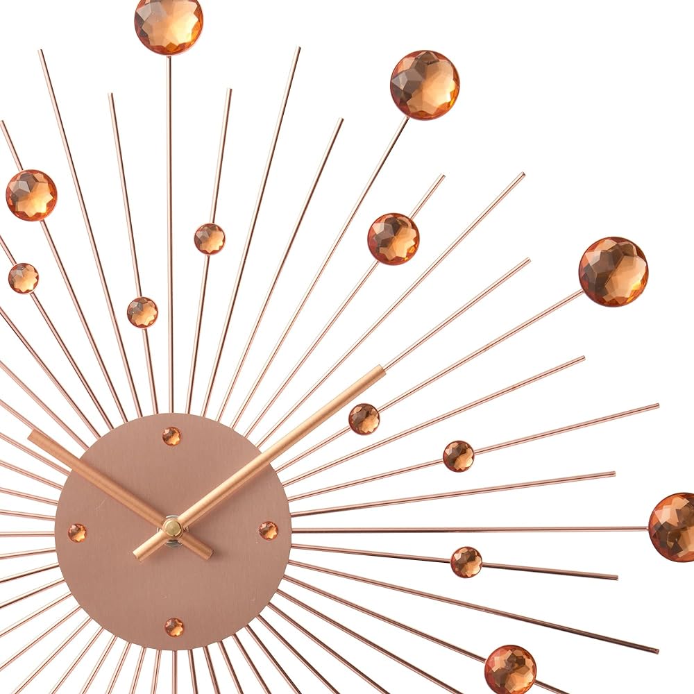 Francfranc Bijou Wall Clock Pink Gold