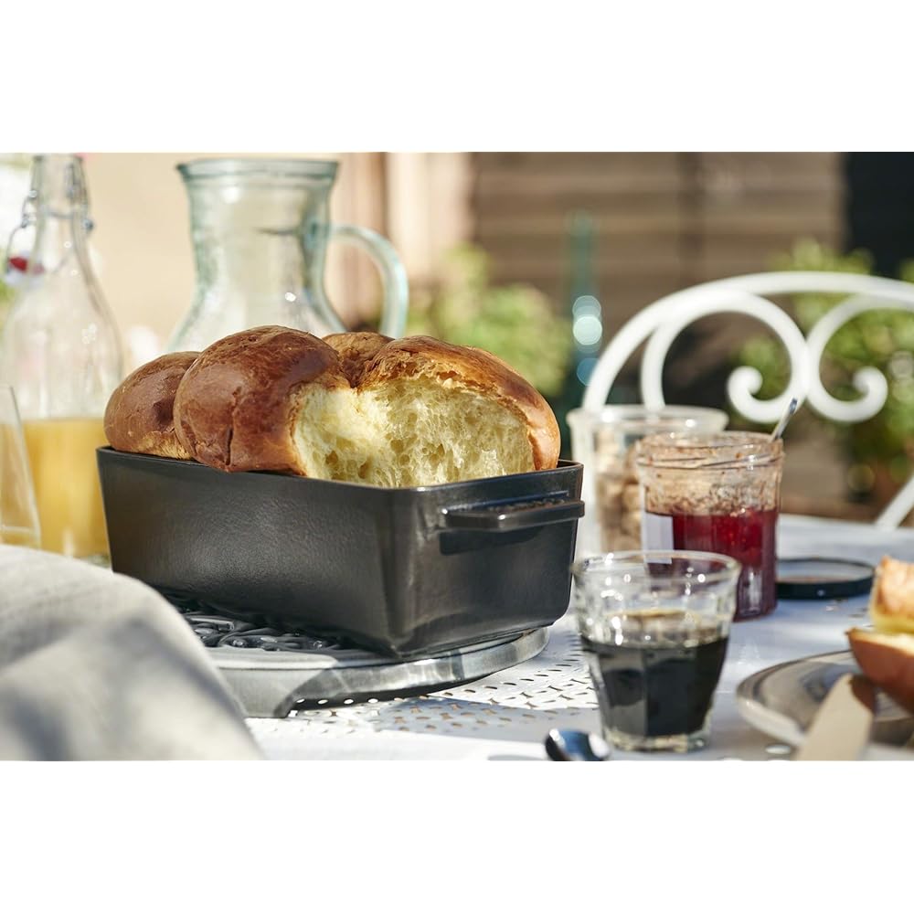 staub "Cake & Bread Pan (No Lid) Black 23cm x 11.5cm" Cake Mold Bread Mold Compatible with IH [Authorized Japanese Product] Specialty 40501-046