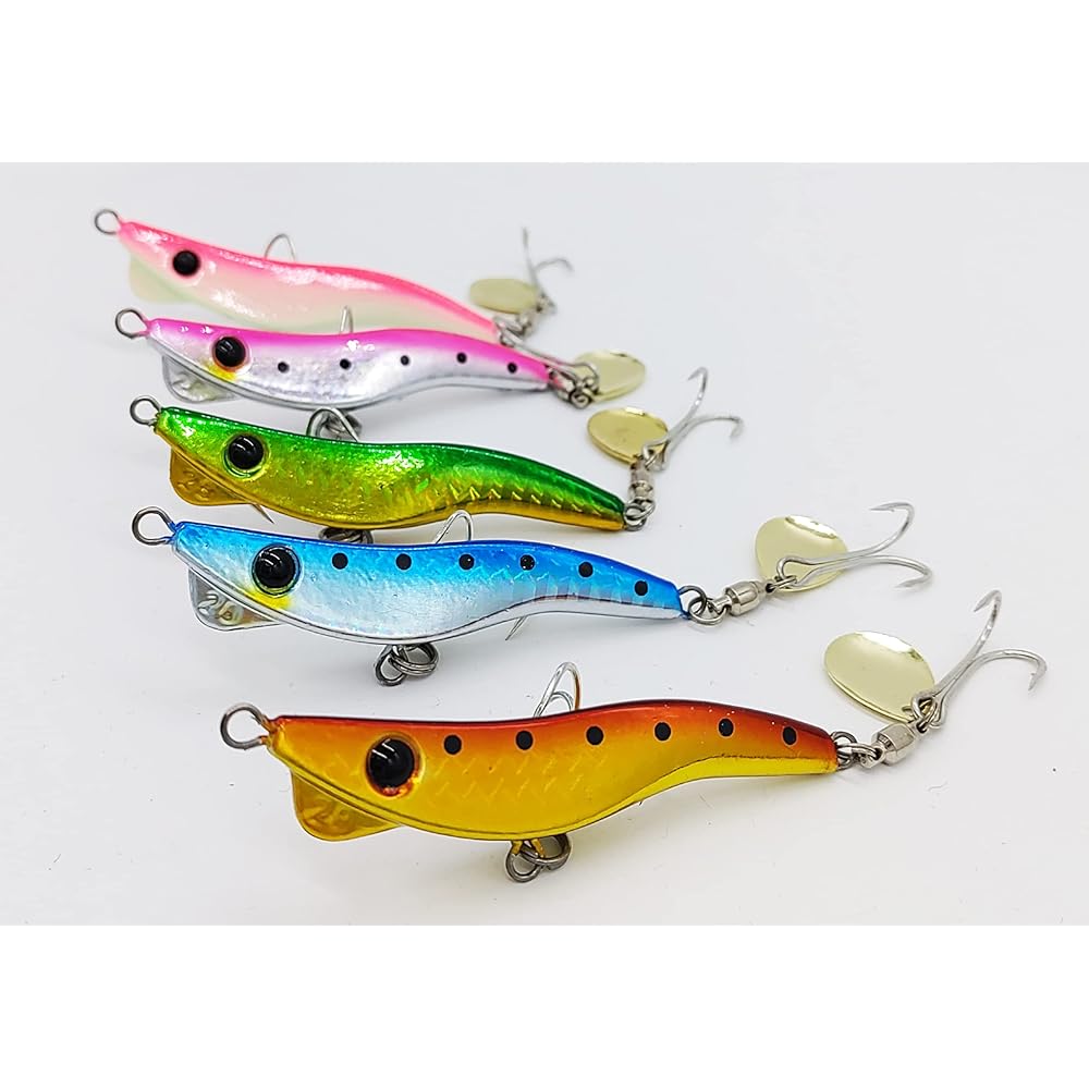 [PB Lure] Spin tail metal jig 19g/28g Shrimp type metal jig Horse mackerel Seabass Chinefish Flounder Maggotchi Rockfish Rockfish Bluefish