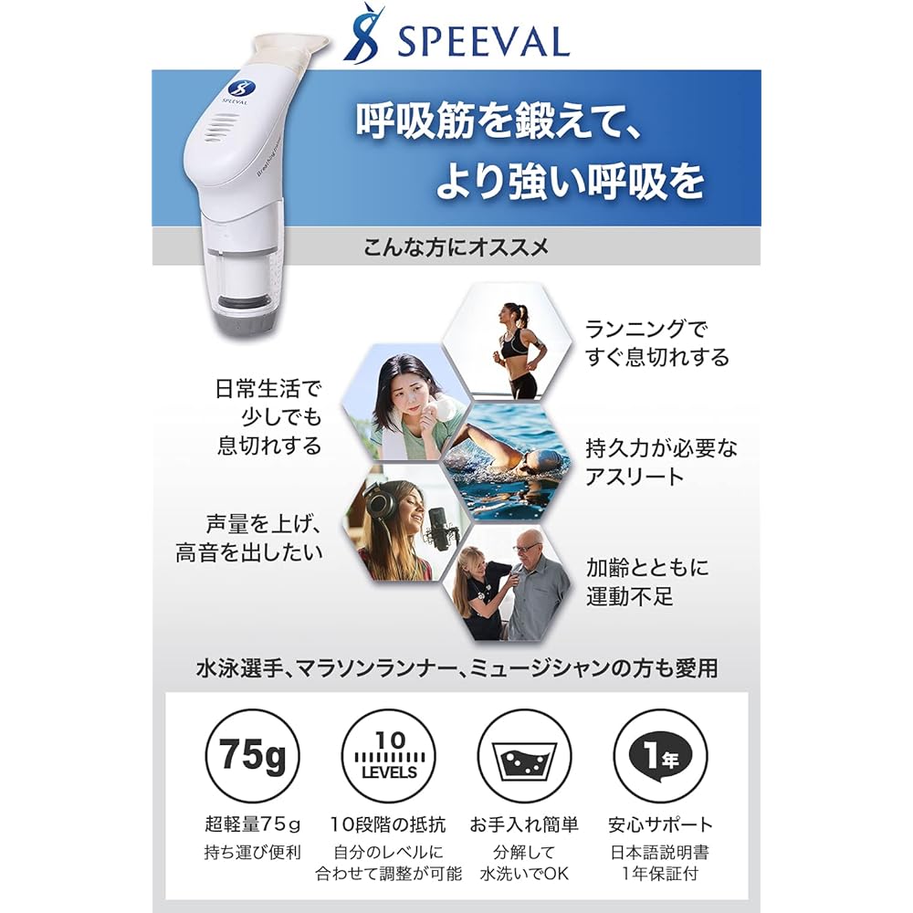 Breathing Trainer Breathing Trainer Breathing Muscle Training Lung Capacity Voight Training Running Lack of Exercise Exercise Equipment Mouthpiece 2 Pieces