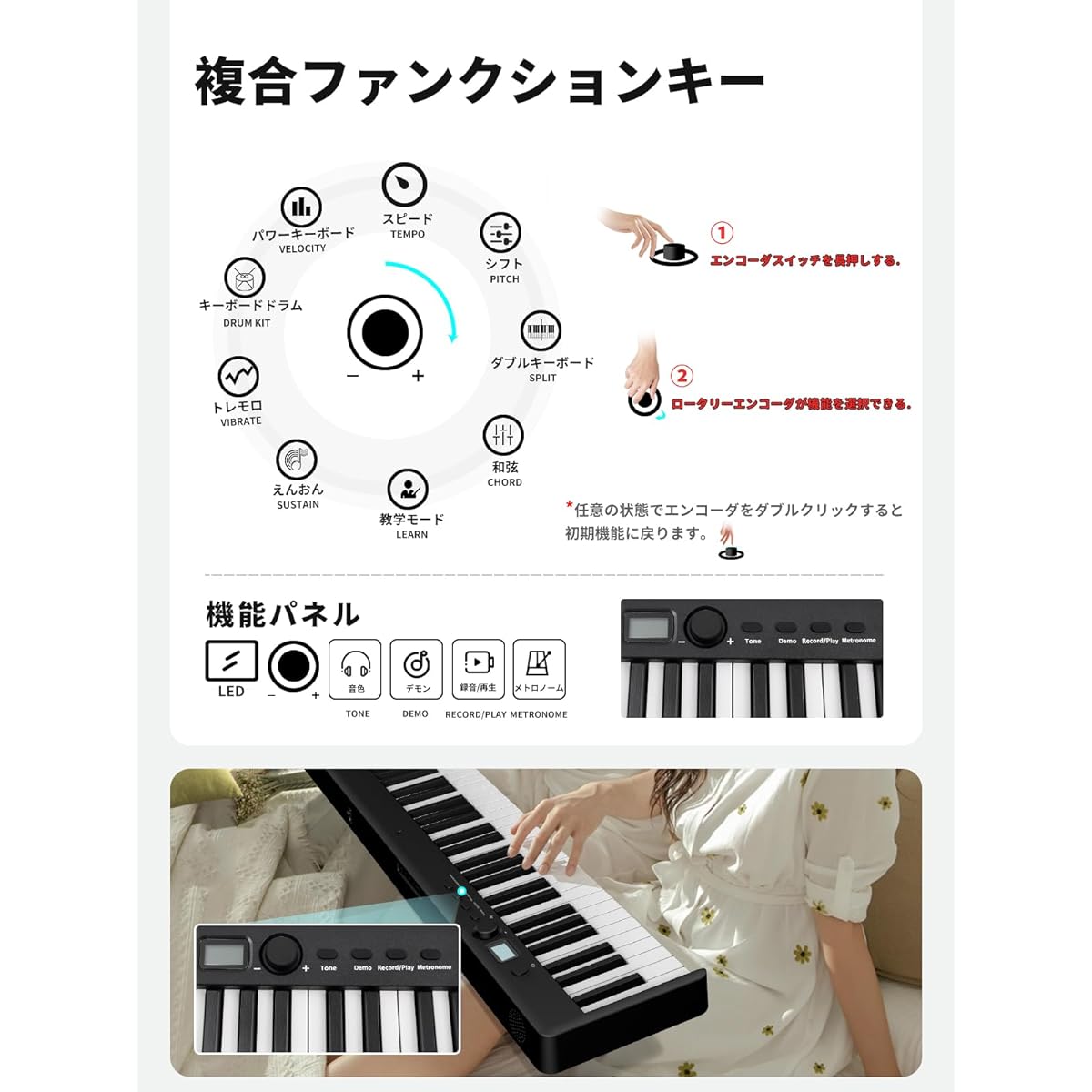 Foldable Digital Piano, 88 Keys, For Beginners, Adults, Semi-Weighted, With Pedal, Dustproof, Portable (Compact Lamp, White)
