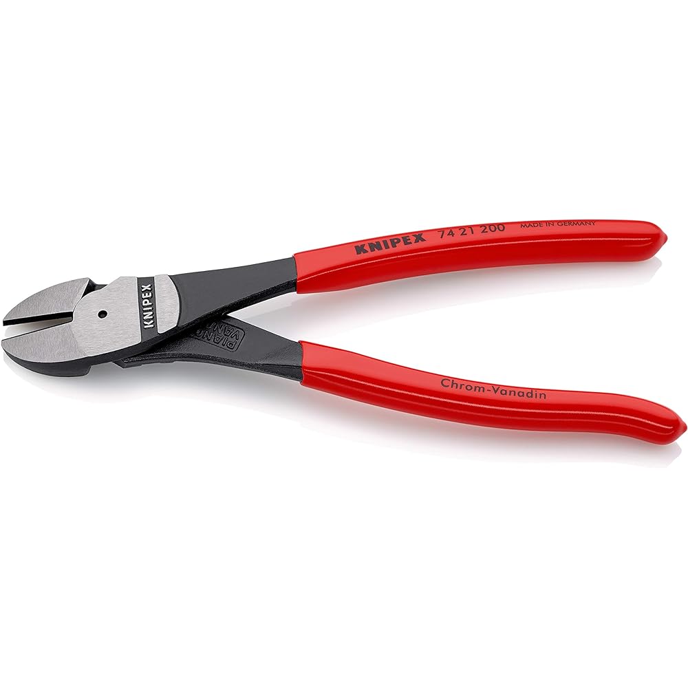 KNIPEX 7421-200 Strong diagonal nipper (bent type) (SB)