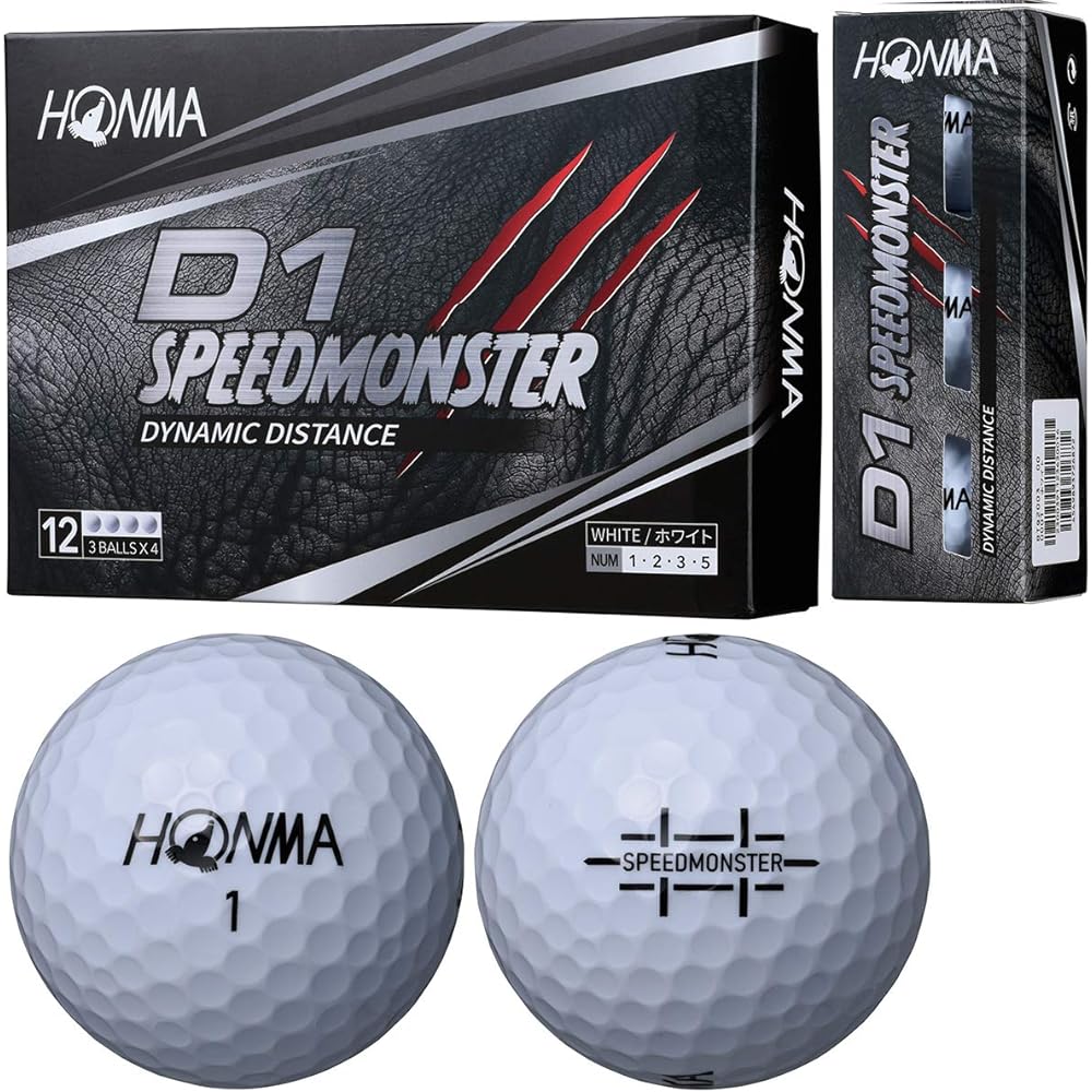 Honma Golf HONMA Ball D1 Speed Monster Ball 5 Dozen Set 5 Dozen (60 pieces)