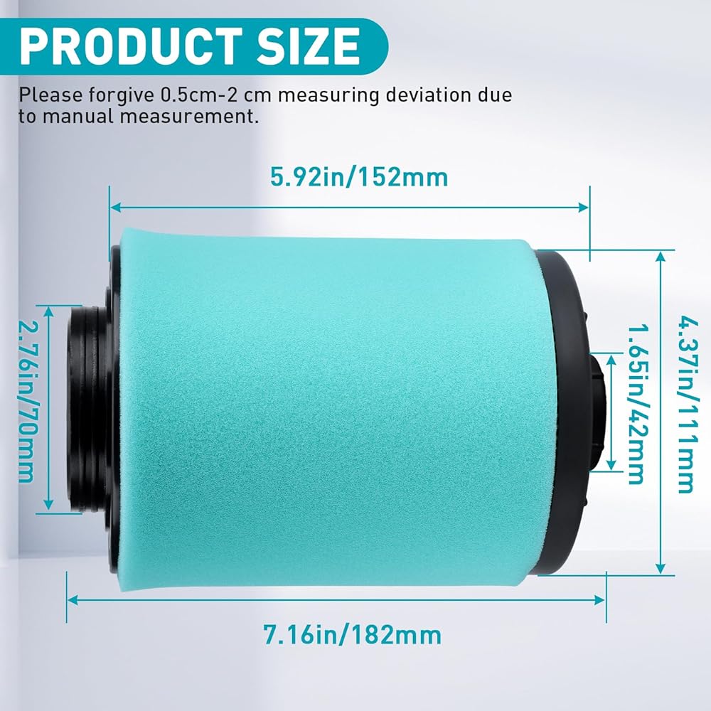 Air Filter Cleaner 707800371 Can-Am ATV Outlander Renegade 1000 1000R 850 800R 650 570 500 2012-2018 Replacement