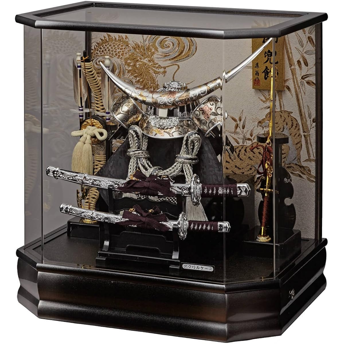 Fujio's work, Hexagonal, New Daiki, Acrylic case decoration, with music box, [165-744], May doll, helmet decoration, case included, helmet