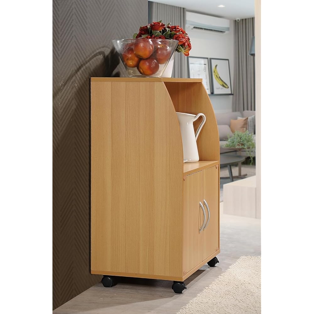 Hodedah Kitchen Cart Beech [Japanese regular import product]