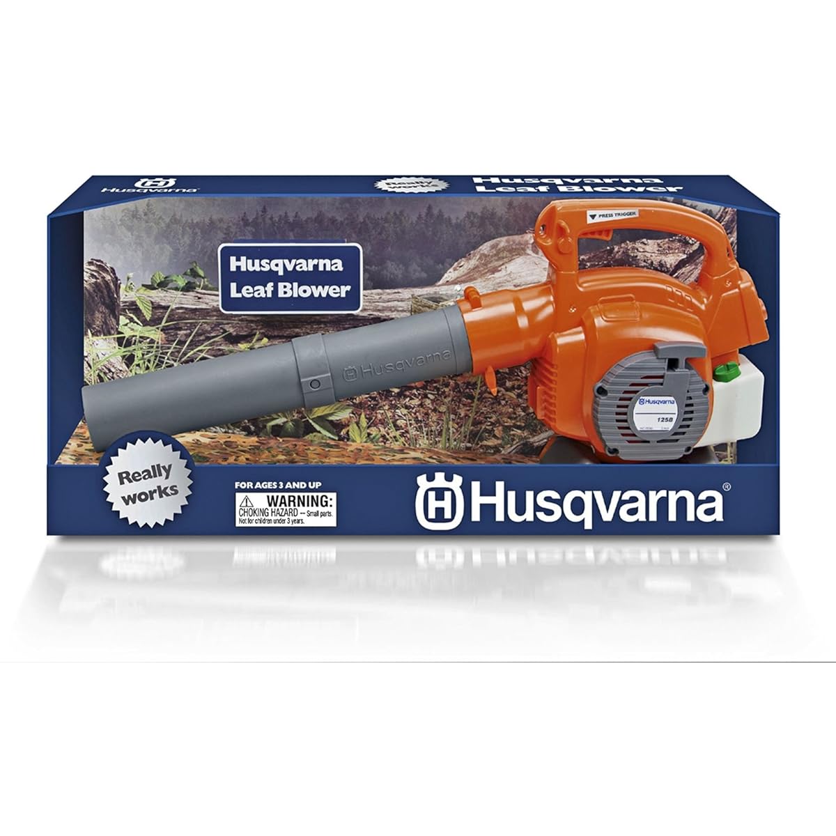 Husqvarna 125B Kids Toy Leaf Blower with Real Action Model: Toys & For Kids
