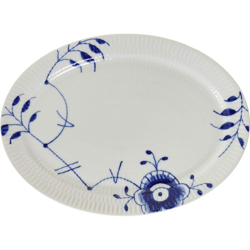 [Regular Imported Product] Royal Copenhagen Blue Fluted Mega Oval 28cm 10169122