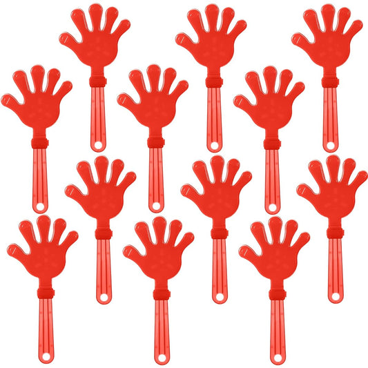 11" Hand Clapper Coral Red Large Clapper Noise Maker Party Favors Jumbo Plastic Party Clapper for Sporting Events Cheers Ball Dance Basketball Football Noise Maker Coral Red