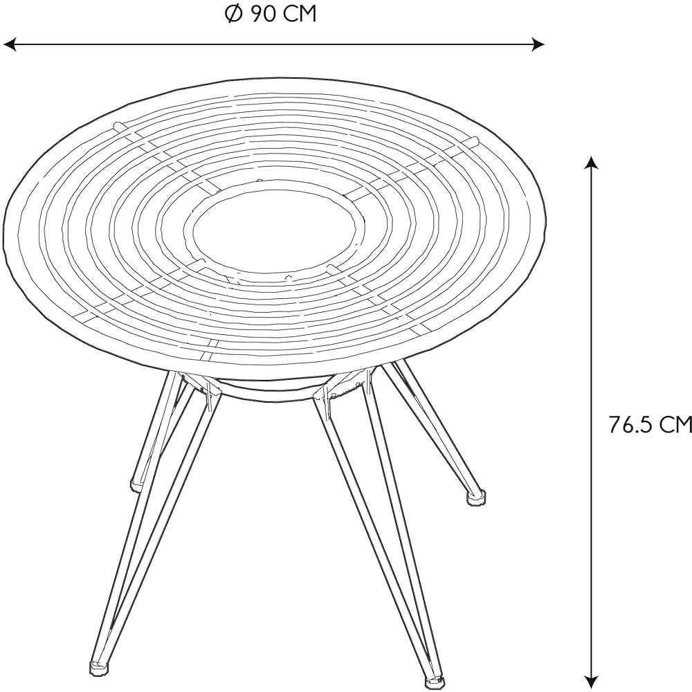 Le Studio [41-1M-409] Surabaya Round Dining Table