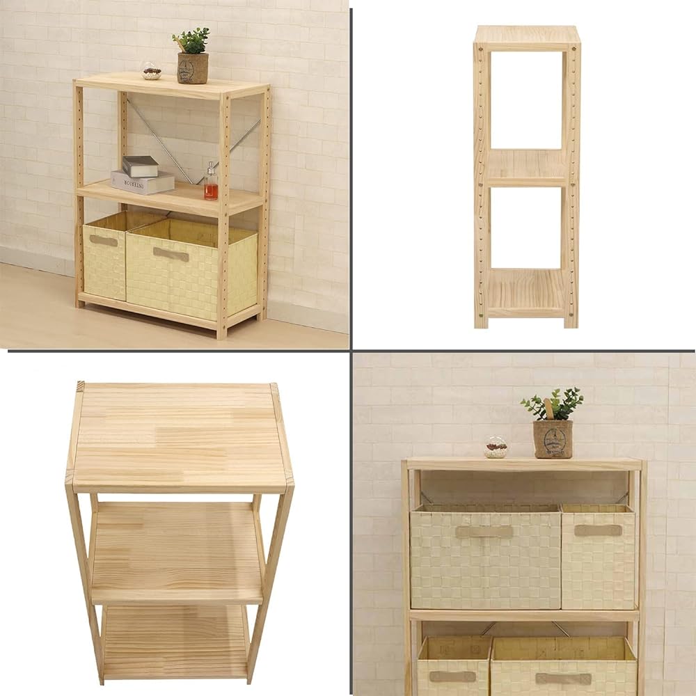 AIS Pine Rack 3 Tiers 60 Natural HZPR-3D62 NA